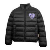 giubbino tinta unita con zip e stampa JGP26019PI NERO JUST CAVALLI 