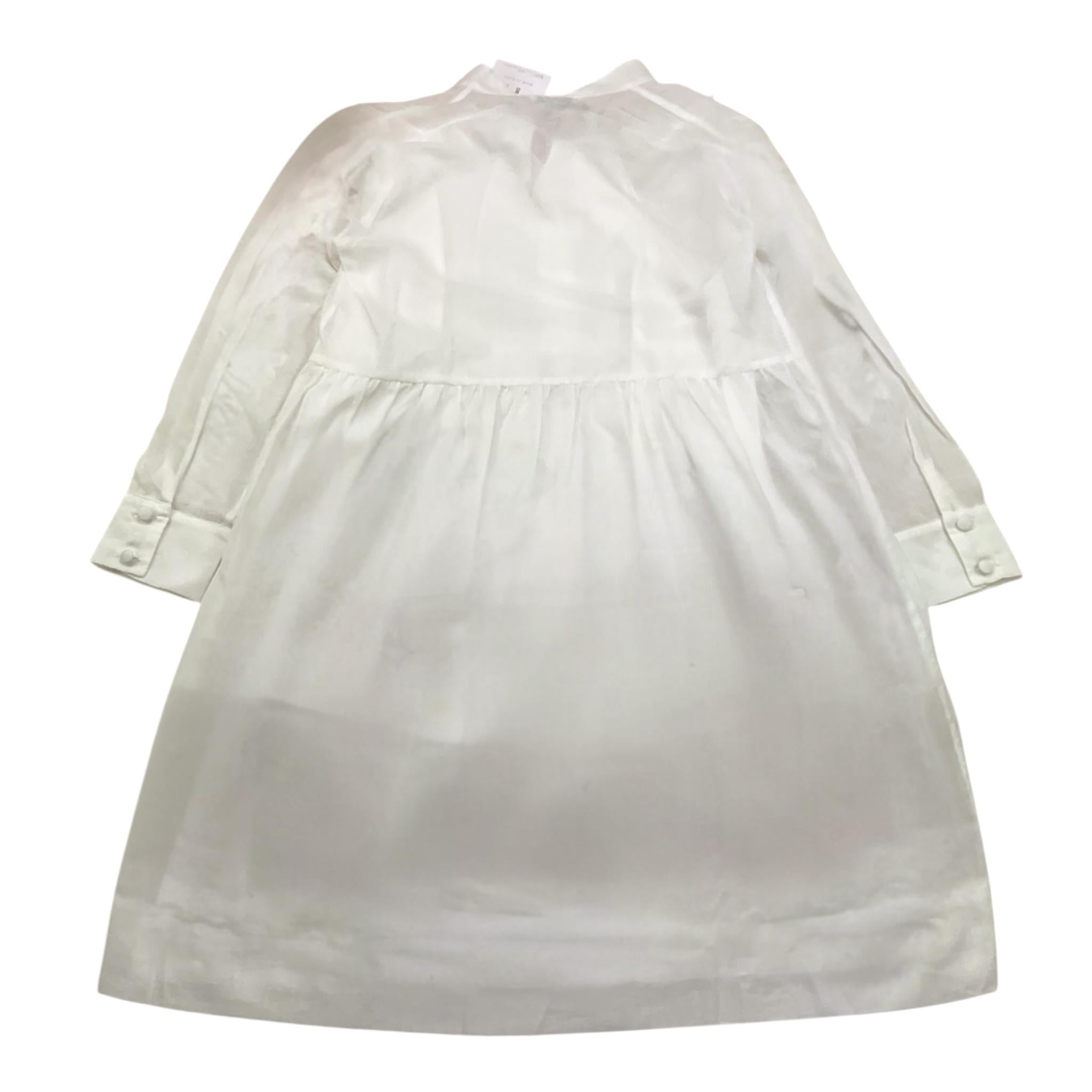 Jesvrvm Abit Tinta Unita Modello Camicia per Bambina ORCHIDEA BIANCO JESVRVM 