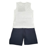 Diadora Completo 2 Pezzi Canotta-Bermuda per Bambino 102181712 BIANCO/BLU DIADORA 