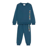 TRUSSARDI completo 2pz felpa-pantalone tinta unita Blu per Neonato TIA24121CFXX BLU TRUSSARDI 