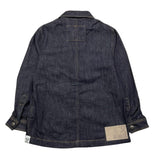 Berna Camicia Manica Lunga In Denim Tinta Unita Blu Per Bambino