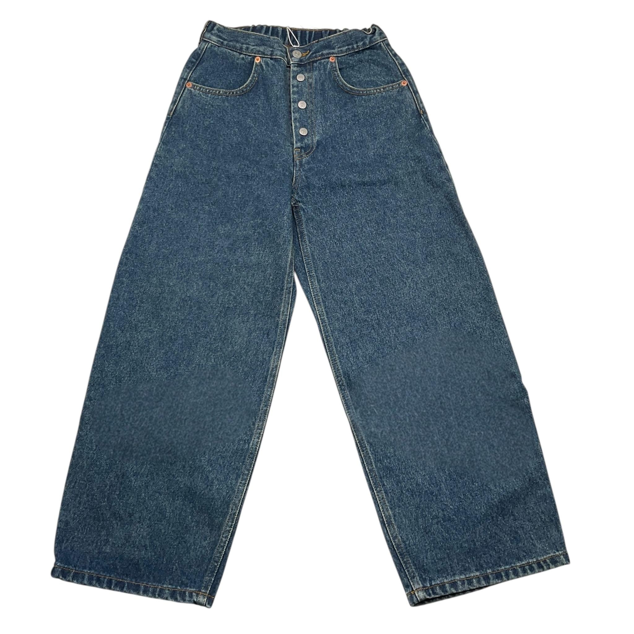 MAISON MARGIELA pantalone tinta unita cn elastico in vita Blu per Bambina M60053 BLU MAISON MARGIELA 