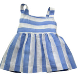 Le Bebe Camicia Giromanica Fantasia A Righe per Neonata LBG6430 BIANCO/AZZURRO LE BEBE 