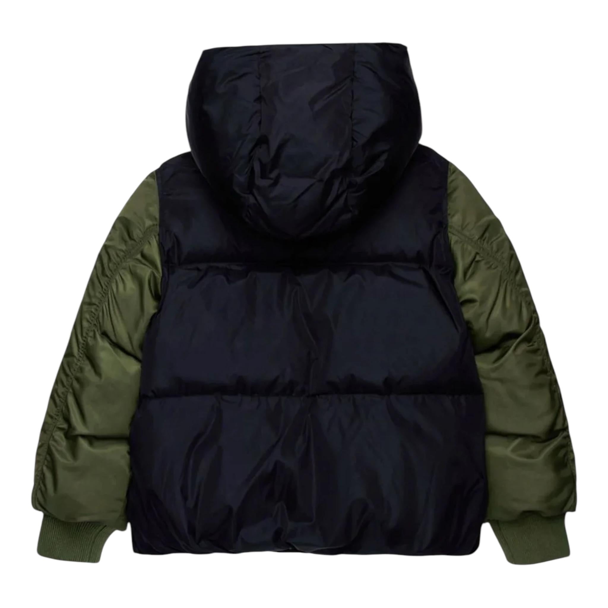 MAISON MARGIELA giubbino tinta unita con maniche in contrasto Nero per Bambino M60614 NERO MAISON MARGIELA 