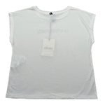 Dixie T-Shirt Girocollo Tinta Unita con Stampa per Bambina MB68030G74 PANNA DIXIE 