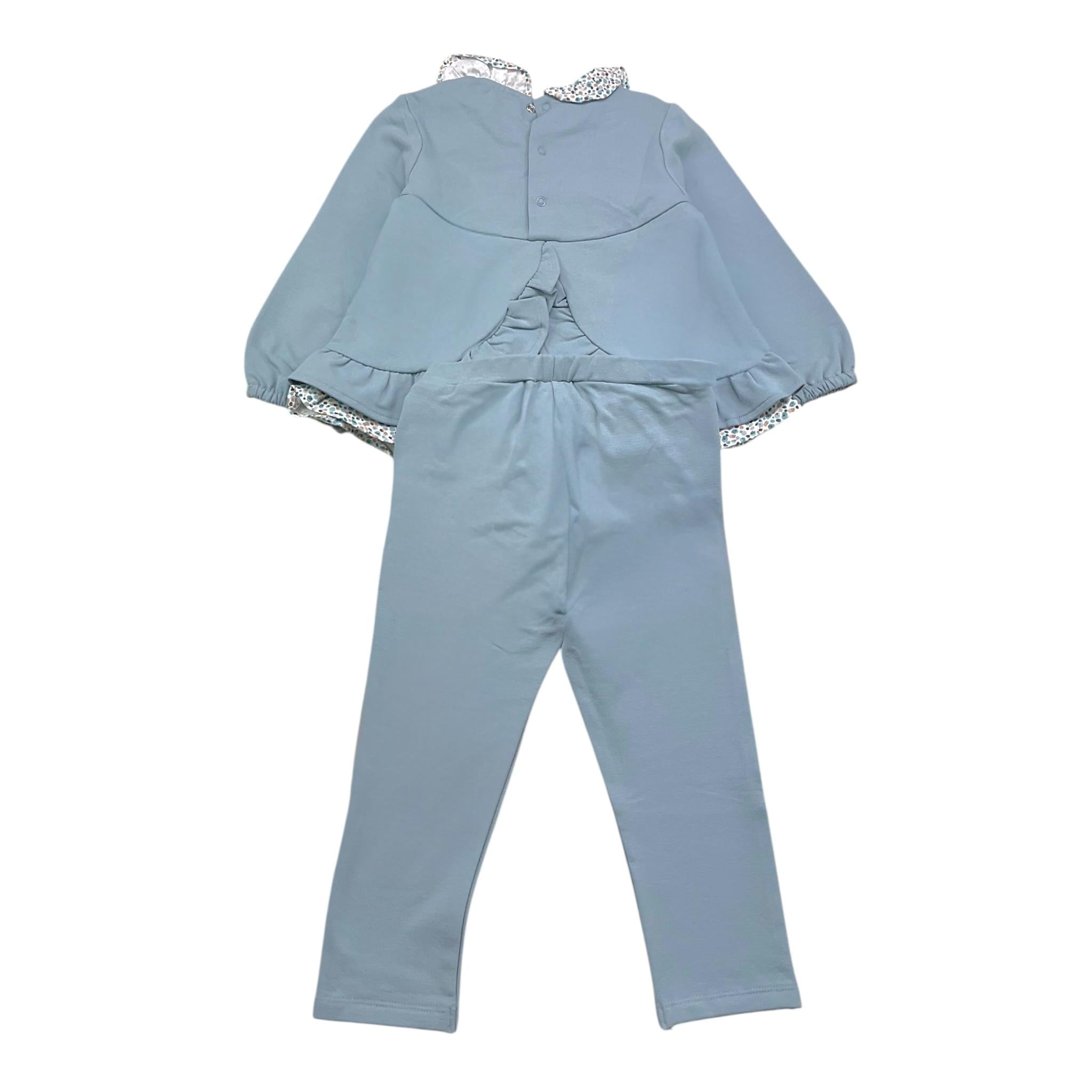 MAYORAL completo 2 pezzi felpa-pantalone tinta unita Azzurro per Neonata 2507X AZZURRO MAYORAL 