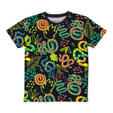 Losan T-Shirt Girocollo Tinta Unita con Stampa  Blu per Bambino
