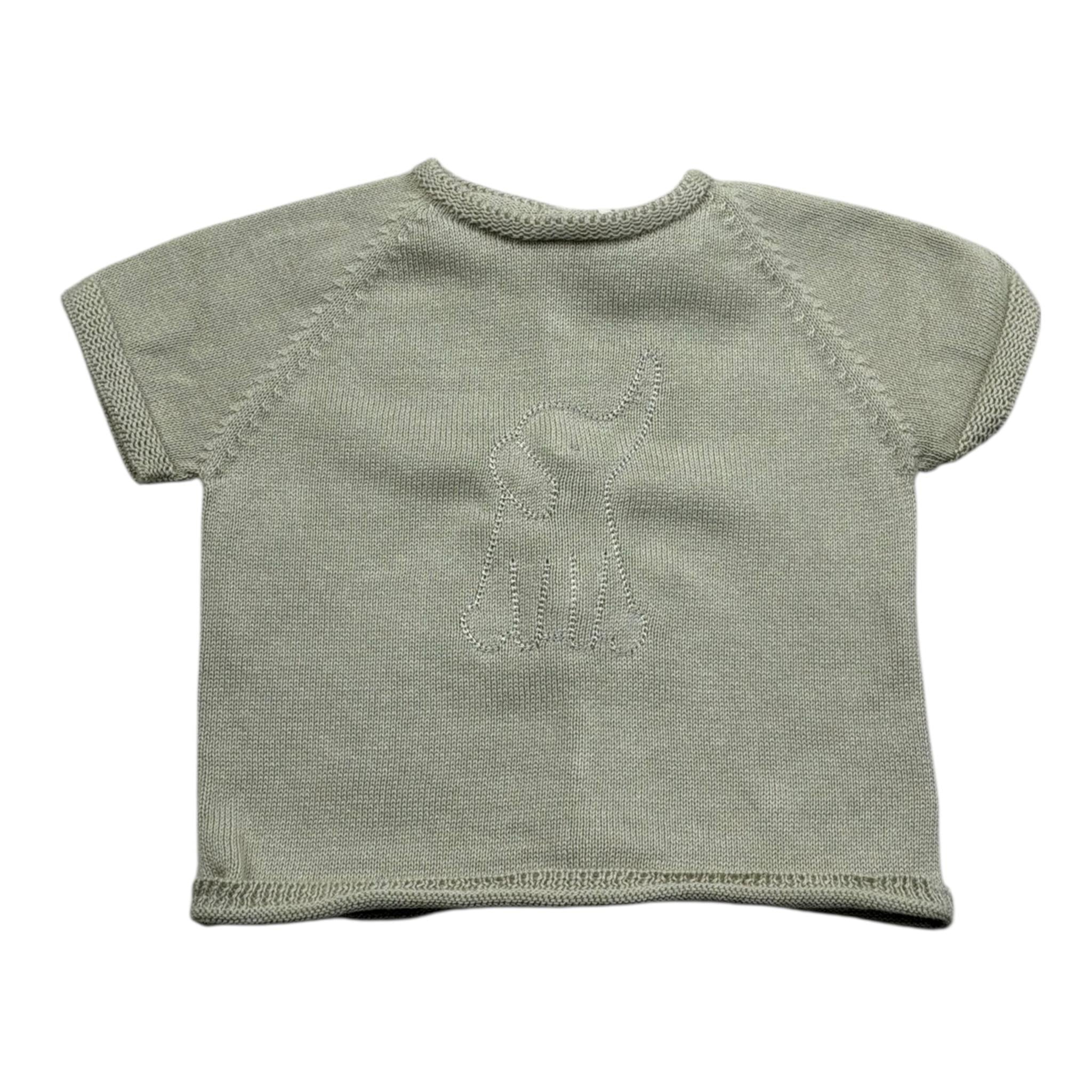 Wedoble T-Shirt Girocollo Tinta Unita  per Neonato V2402302A VERDE WEDOBLE 