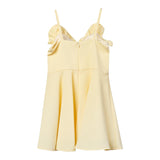 Elisabetta Franchi Abito A Bretelle Tinta Unita con Applicazioni per Bambina EFAB604 GIALLO ELISABETTA FRANCHI 