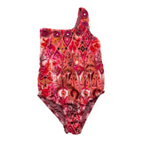 F**K Costume Intero Stampa Fantasia Monospalla Rosa Per Bambina