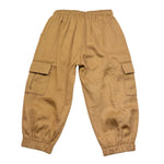 M+E' Pantalone Tinta Unita Modello Cargo per Neonata UE1767N CAMMELLO M+E' 