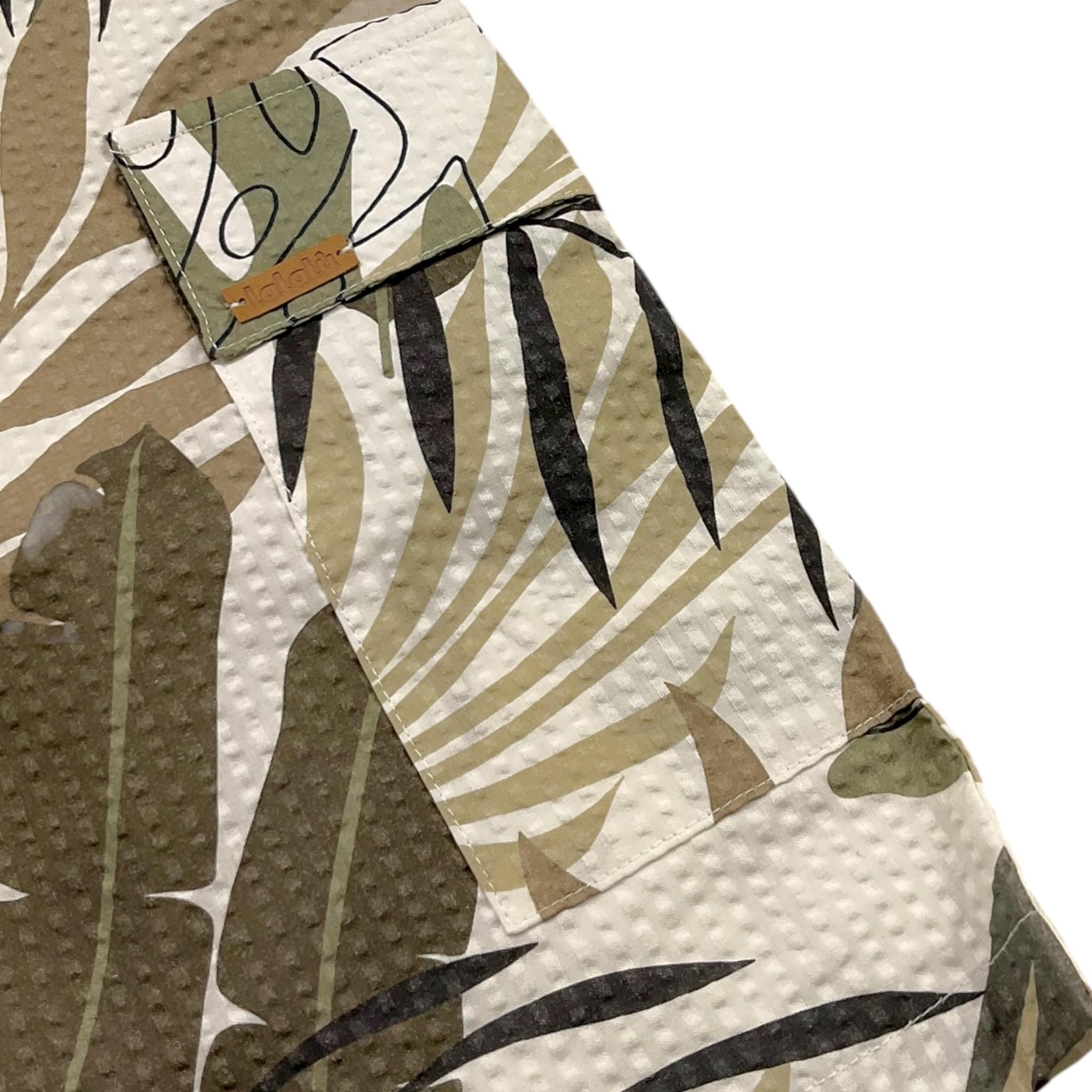 Lalalu' Bermuda Tinta Unita con Elastico In Vita per Bambino BML250PB BIANCO LALALU' 