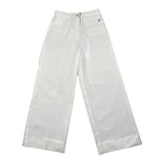 Dondup Pantalone Tinta Unita Modello Palazzo per Bambina DFPA112 BIANCO DONDUP 