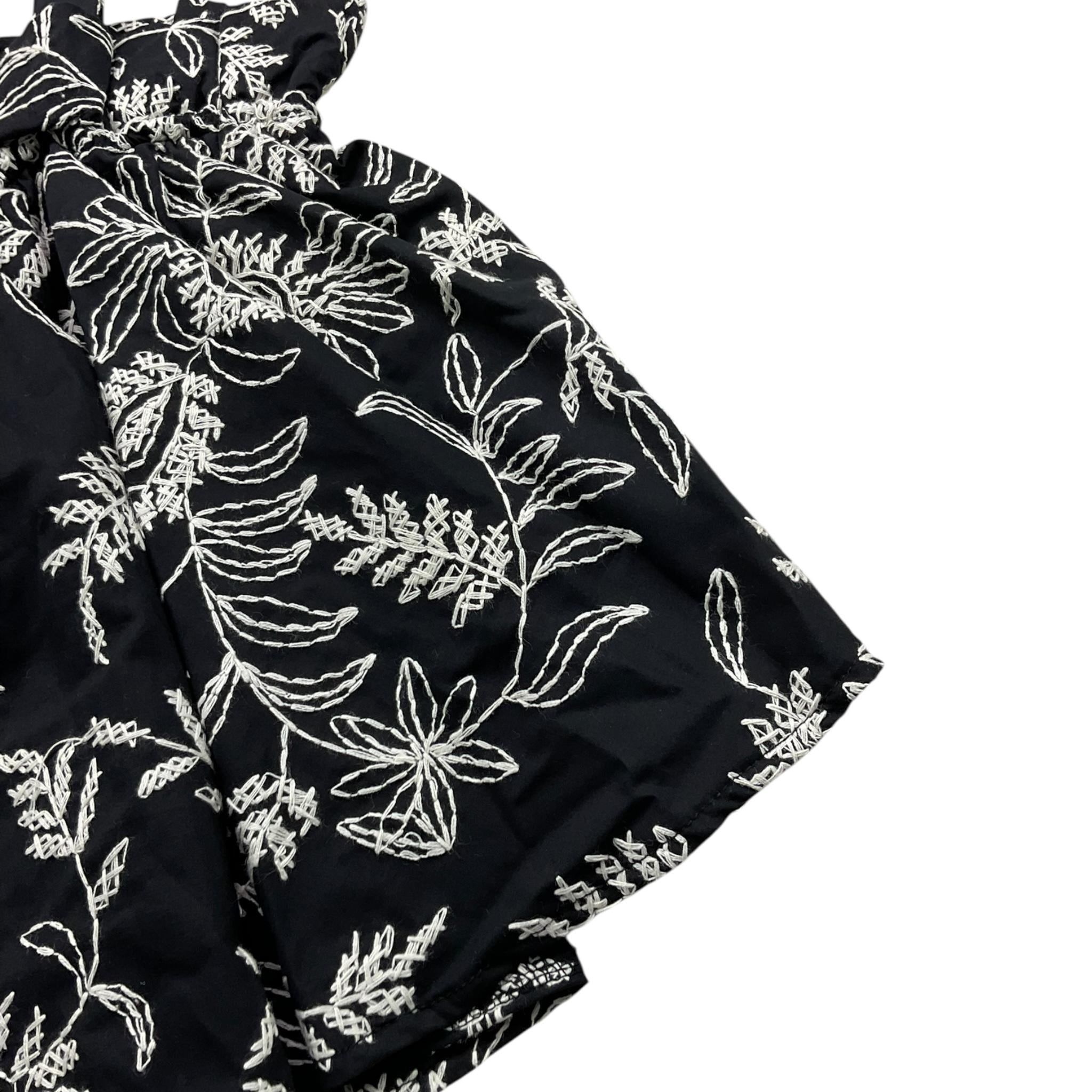 Dixie Top Tinta Unita con Ricami In Contrasto per Bambina CC22084G74 NERO DIXIE 