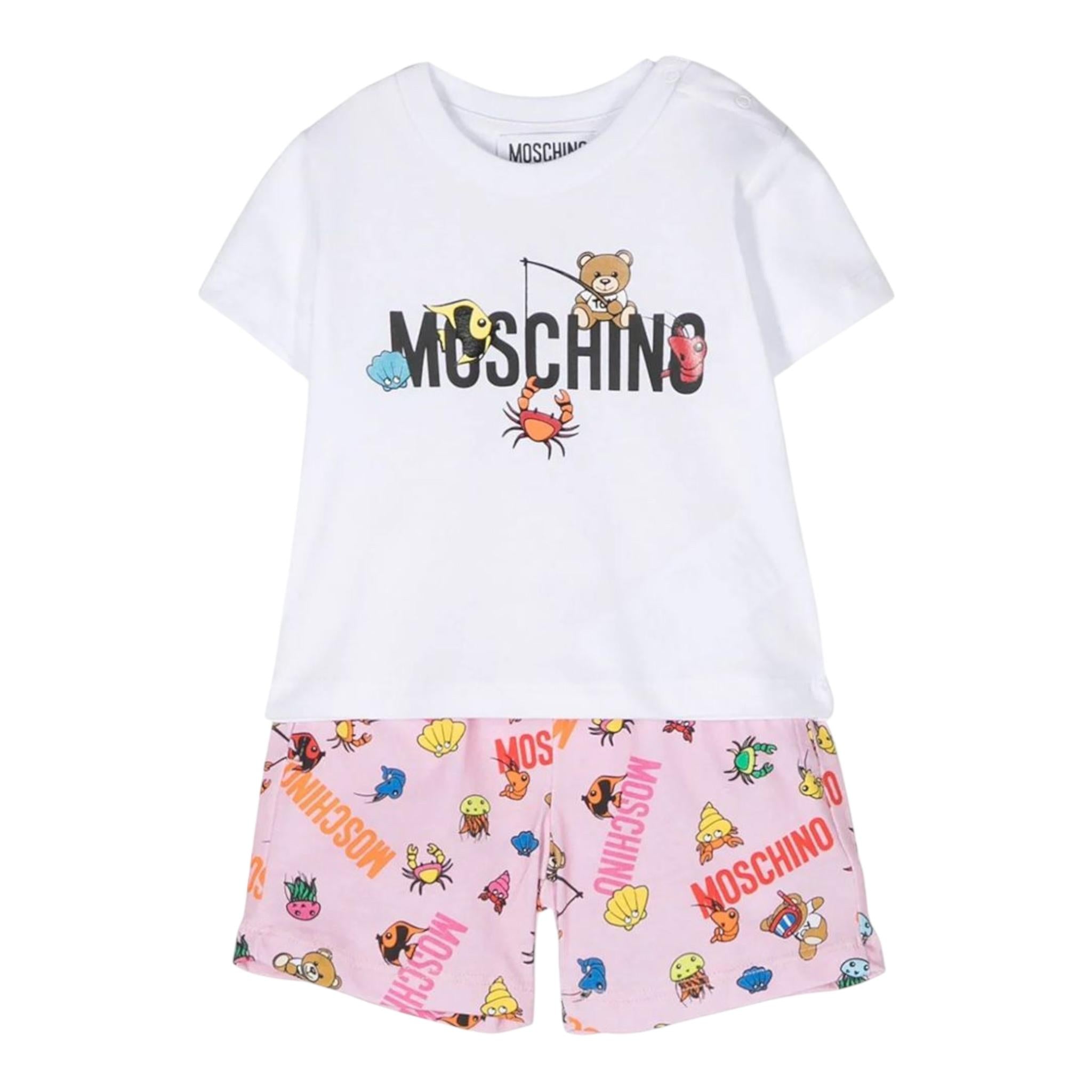 MOSCHINO MHG017JBIANCO/ROSA