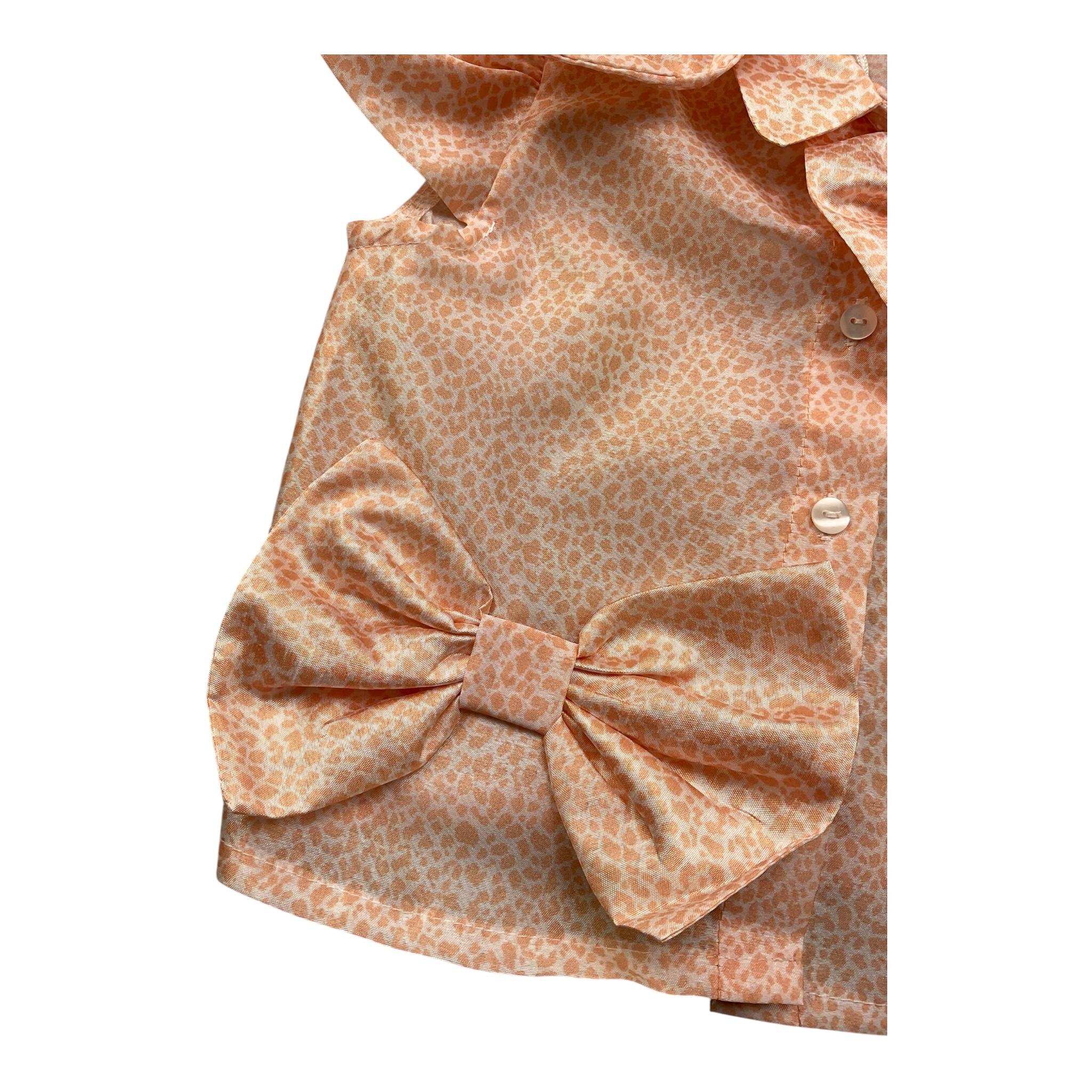 Miss Grant Camicia Mezza Manica Fantasia Maculata per Neonata MG1234 PESCA MISS GRANT 