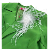 Kaos Giacca Tinta Unita con Applicazione per Bambina KS114 VERDE KAOS 