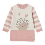 MAYORAL abito tinta unita in maglia cn stampa Rosa per Bambina 2918XJ ROSA MAYORAL 