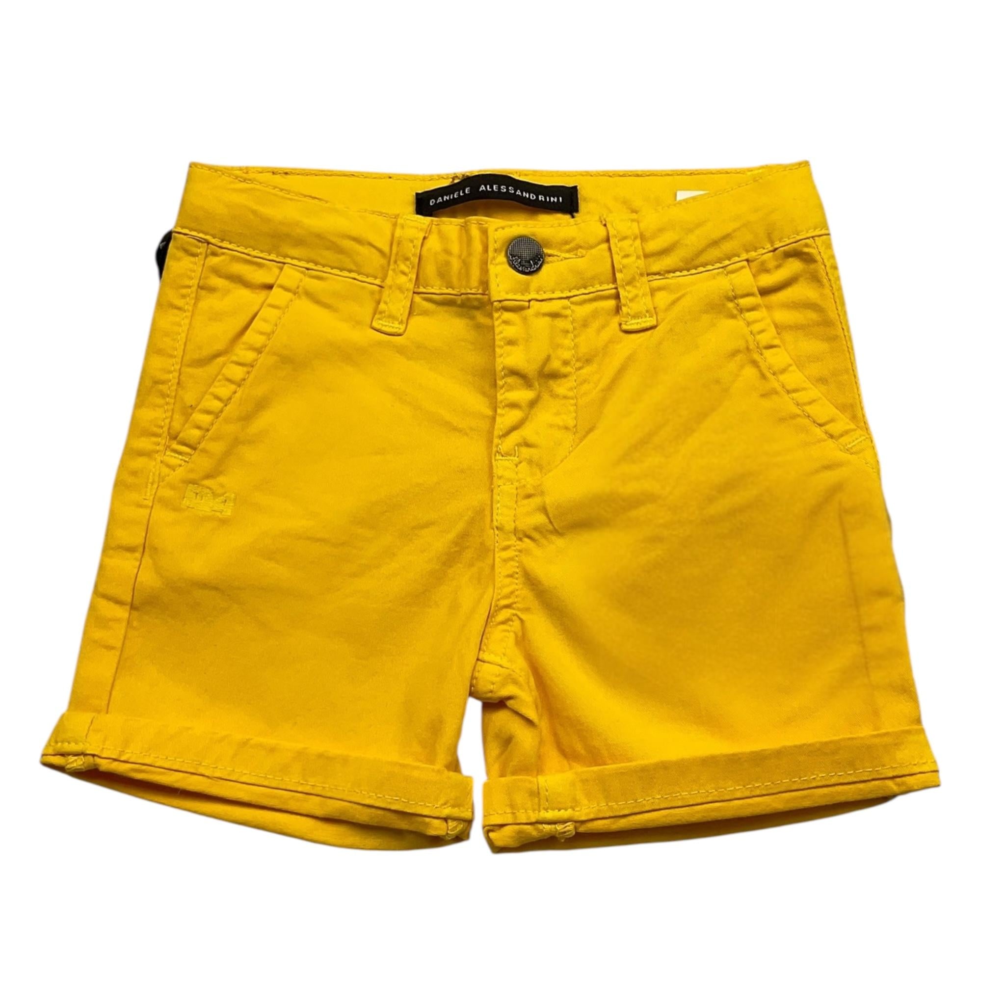 Daniele Alessandrini Bermuda Tinta Unita con Girovita Regolabile per Neonato 1296S00202N GIALLO DANIELE ALESSANDRINI 