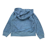 Zhoe & Tobiah Felpa Tinta Unita Con Zip E Cappuccio Blu Per Bambino