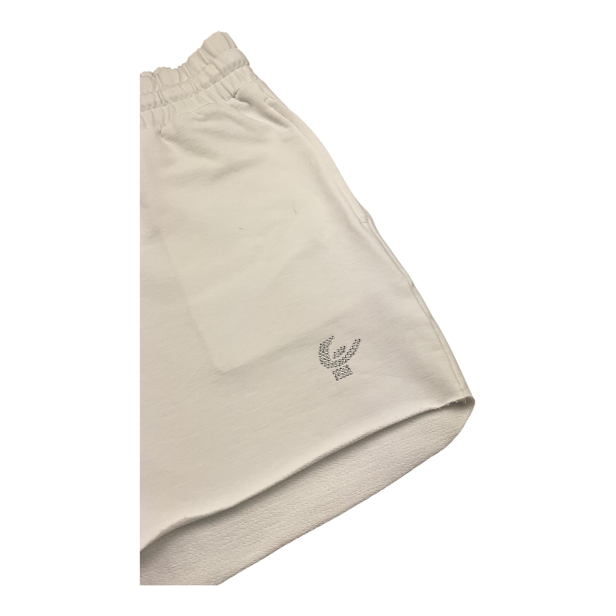Freddy Short Tinta Unita con Logo per Bambina FR2026 BIANCO FREDDY 