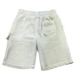 C.P. Company Bermuda In Tuta Tinta Unita Con Elastico In Vita Bianco Per Bambino
