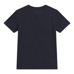 Guess T-Shirt Girocollo Tinta Unita con Stampa per Bambino L5RI12K8HM4 BLU NOTTE GUESS 