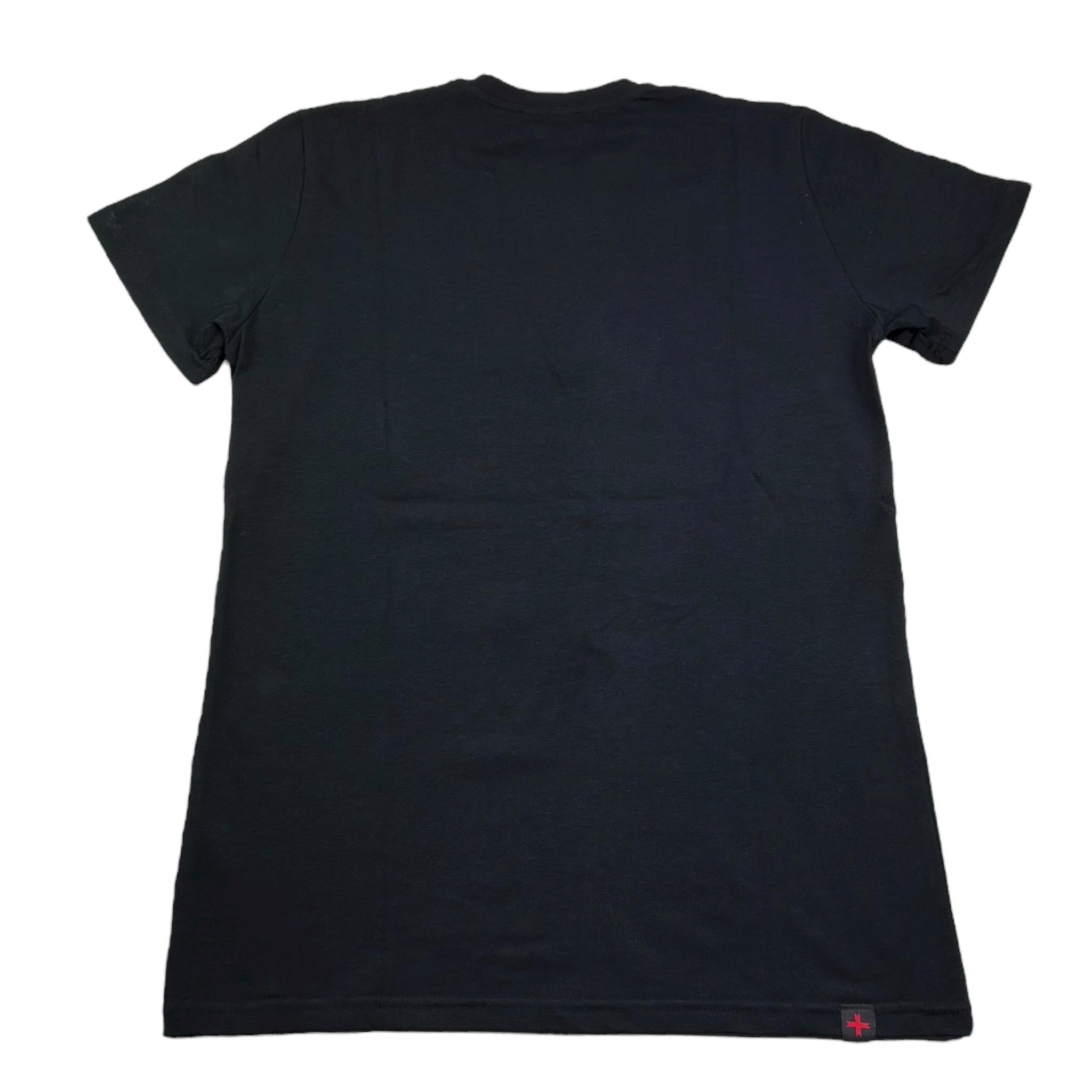 Zu+Elements T-Shirt Girocollo Tinta Unita con Stampa per Bambino ZU1608 NERO ZU+ELEMENTS 