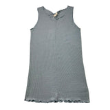 Caffe' D'Orzo Einfarbiges, blaues, ärmelloses Tanktop für Mädchen