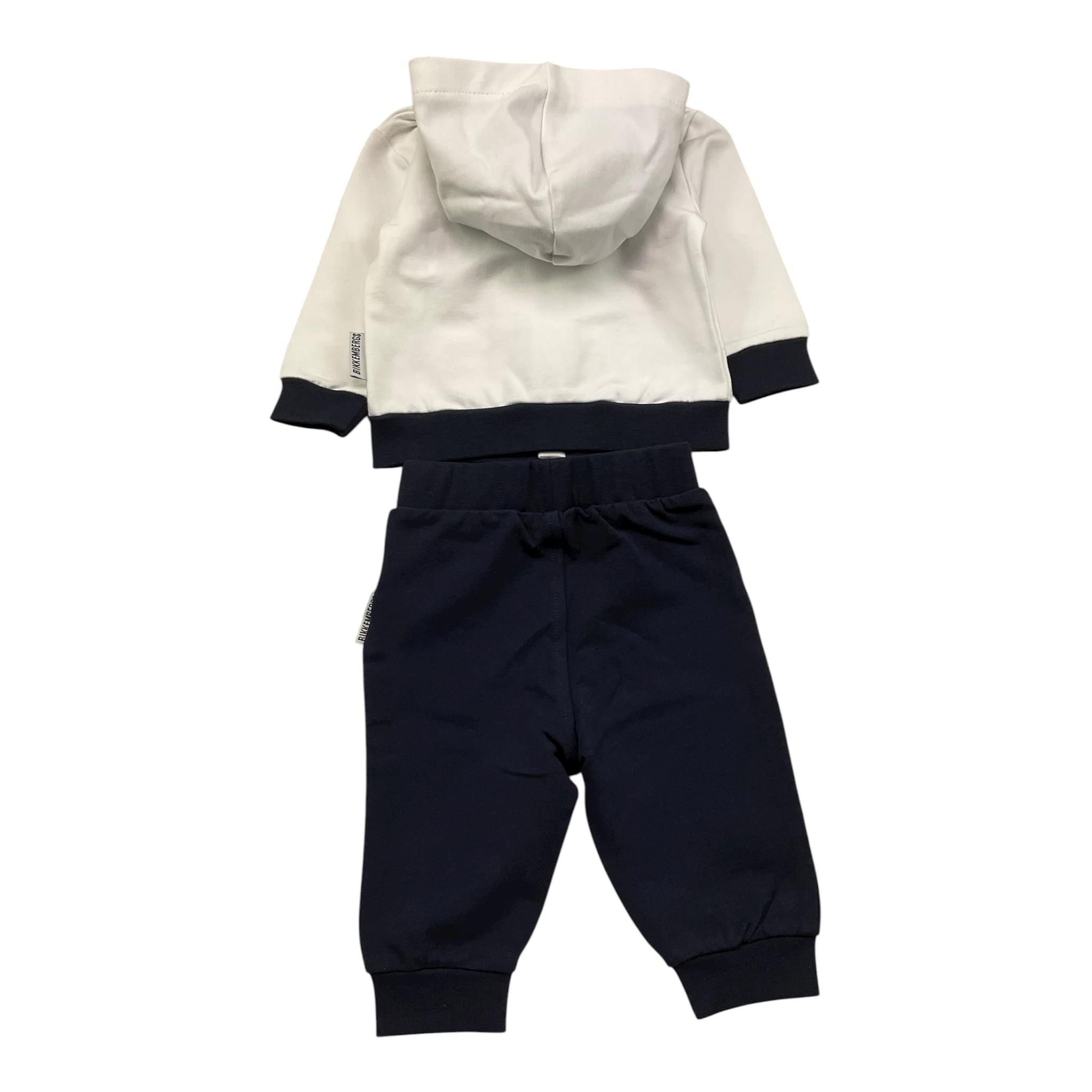 Bikkembergs Completo 2 Pezzi Felpa-Pantalone per Neonato BK1761 BIANCO/BLU BiKKEMBERGS 