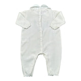 Le Coconne Tutina Tinta Unita con Ricami per Neonata LCN1940 PANNA LE COCONNE 