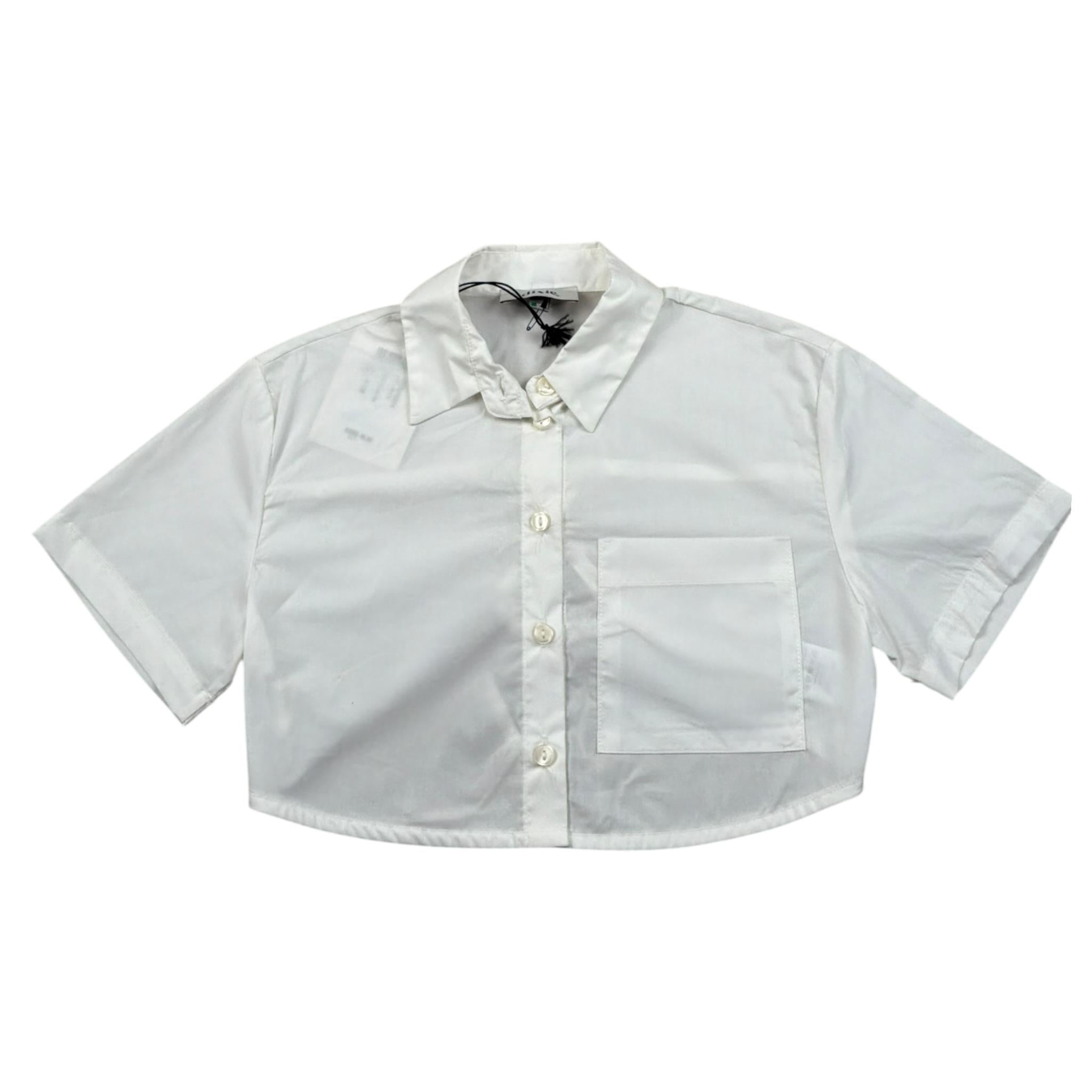 Dixie Camicia Mezza Manica Modello Crop per Bambina CC06270G74 PANNA DIXIE 