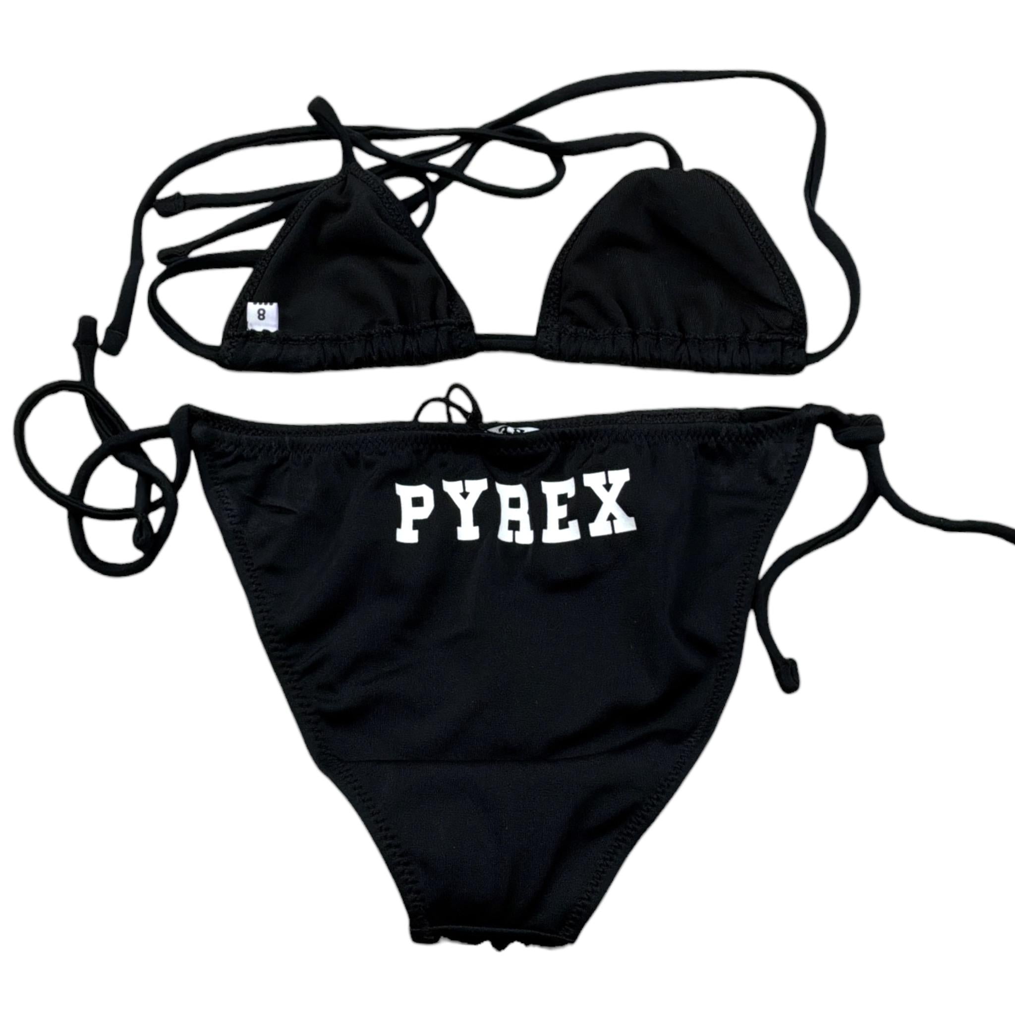 Pyrex Costume 2 Pezzi Triangolo-Mutandina Nero per Bambina 028284 NERO PYREX 