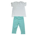 Liu Jo Completo 2 Pezzi T-Shirt-Leggins per Neonata HA5061X BIANCO/VERDE LIU JO 