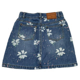 Ermanno Scervino Gonna In Denim Tinta Unita Con Girovita Regolabile Blu Per Bambina