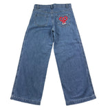 Philosophy Jeans Tinta Unita Modello Palazzo Azzurro Per Bambina