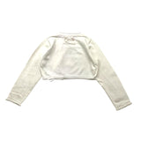 Twinset Schlichtes, geknöpftes, cremefarbenes Bolero für Mädchen