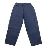 Dondup Pantalone Tinta Unita Con Tasconi E Elastico In Vita Blu Per Bambino