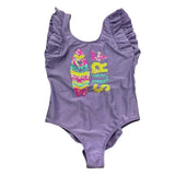 Billieblush Costume Intero Tinta Unita con Paillettes per Bambina U20916 LILLA BillIEBLUSH 