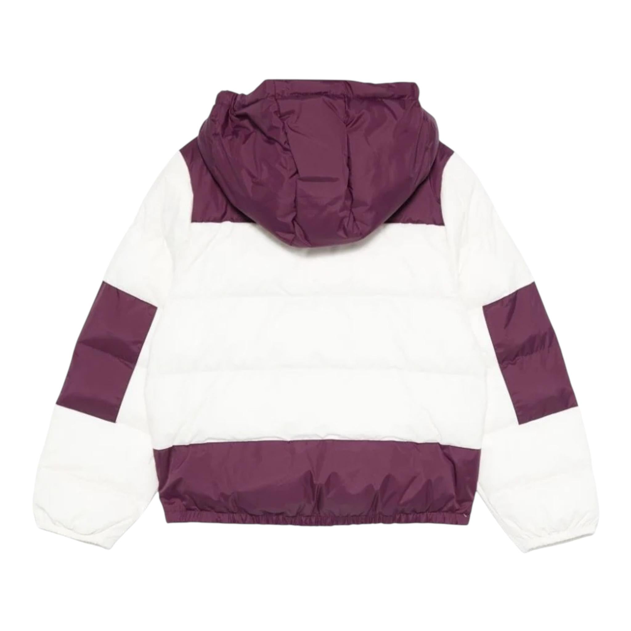 K-WAY giubbino bicolore con cappuccio in contrasto Bianco/viola per Bambina K6117YWAX BIANCO/VIOLA K-WAY 
