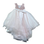 Isabel Couture Abito Cerimonia Giromanica con Brillantini per Bambina IS25C396S ROSA ISABEL COUTURE 