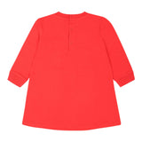 MOSCHINO abito manica lunga tinta unita con stampa in contrasto Rosso per Bambina MBV0A2JX ROSSO MOSCHINO 