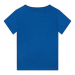 Guess T-Shirt Gircollo Tinta Unita con Stampa per Neonato I2GI06K8HM0 BLU GUESS 