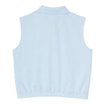 Lacoste Polo Giromanica Tinta Unita per Bambina PJ5262 AZZURRO LACOSTE 
