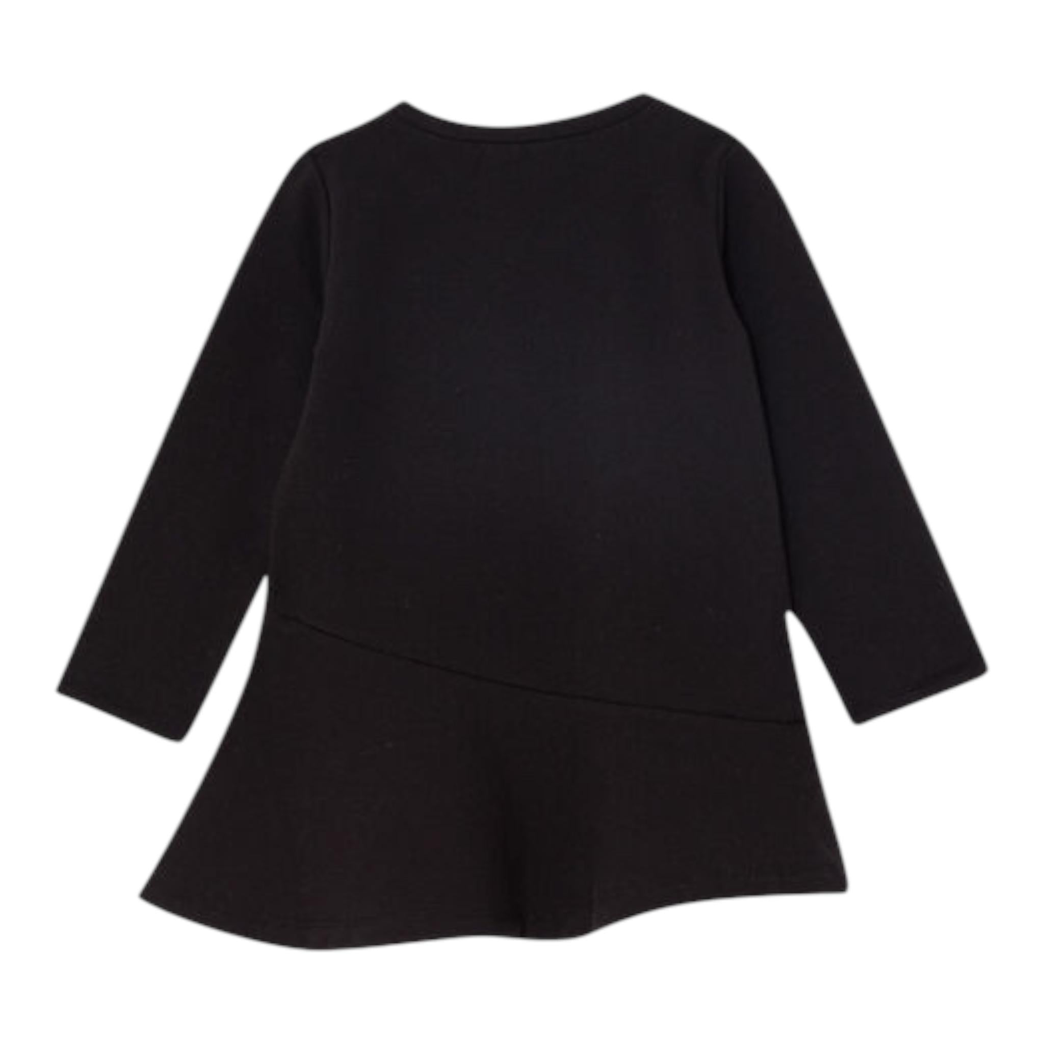 LIU JO abito modello felpa tinta unita con stampa Nero per Bambina KF4023X NERO LIU JO 