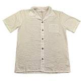 Pype Camicia Mezza Manica Tinta Unita per Bambino GOLDEN PANNA PYPE 