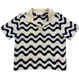 Saint Barth Polo Mezza Manica Stampa Fantasia per Bambina LALAJR PANNA SAINT BARTH 