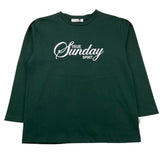 PAOLO PECORA shirt girocollo tinta unita con logo Verde per Bambino PP4131 VERDE PAOLO PECORA 