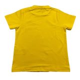 Daniele Alessandrini T-Shirt Girocollo Tinta Unita Con Stampa Logo Giallo Per Neonato