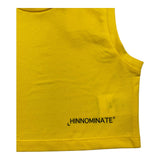 Hinnominate Einfarbiges Tanktop mit Rundhalsausschnitt und gelbem Aufdruck für Mädchen
